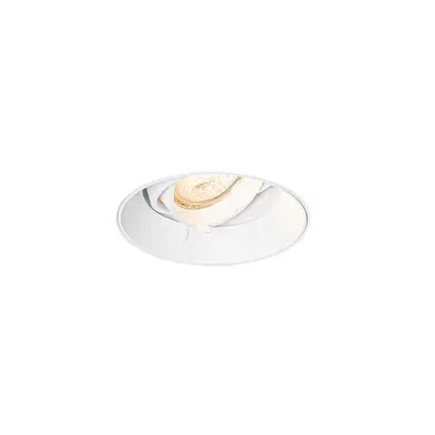 Podhledove svetlo Moderní zapuštěné bodové bílé GU10 kruhové bez ozdobné lišty - Oneon