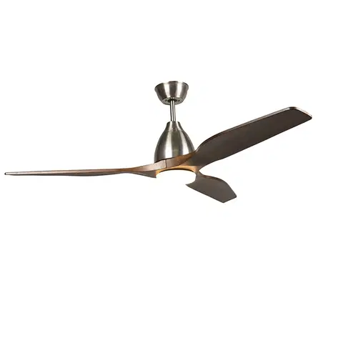 Stropni vetrak Stropní ventilátor dřevěný vč. LED s dálkovým ovládáním - Levant 52