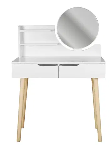 Toaletní stolky ArtJum Toaletní stolek SCANDI 2 bílá | CM-989252