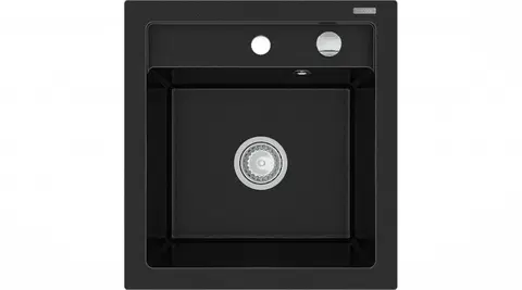 Kuchyňské dřezy MEXEN Vito granitový dřez 1-miska 520x490 mm, černá 6503521000-77