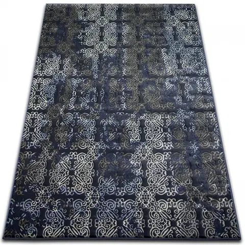 Koberce a koberečky Dywany Lusczow Kusový koberec DROP JASMINE 453 tmavě modrý, velikost 160x220