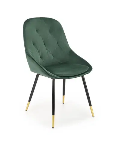 Židle Jídelní křeslo K437 Halmar Tmavě zelená