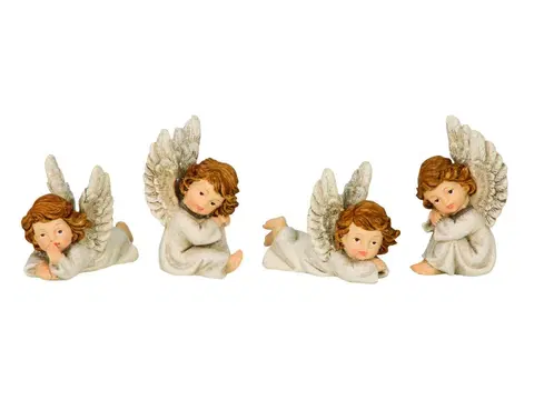 Sošky, figurky-andělé PROHOME - Anděl sedící a ležící různé druhy