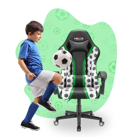 Herní křesla Dětská herní židle HC - 1005 HERO Fotbal