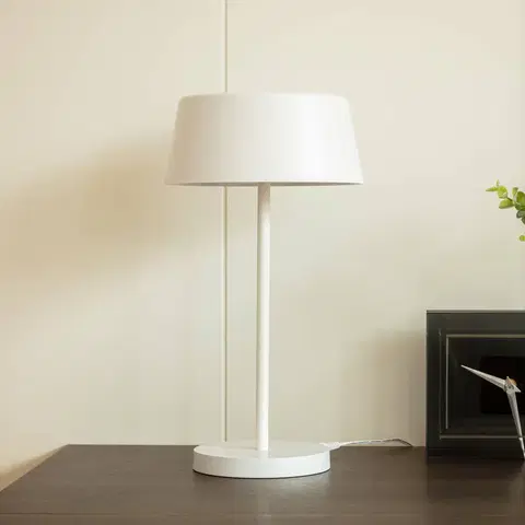 Stolní lampy Lindby Stolní lampa LED Lindby Milica, bílá, stmívatelná