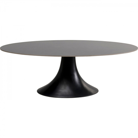 Kulaté jídelní stoly KARE Design Kulatý jídelní stůl Grande Possibilita - černý, 220x120cm