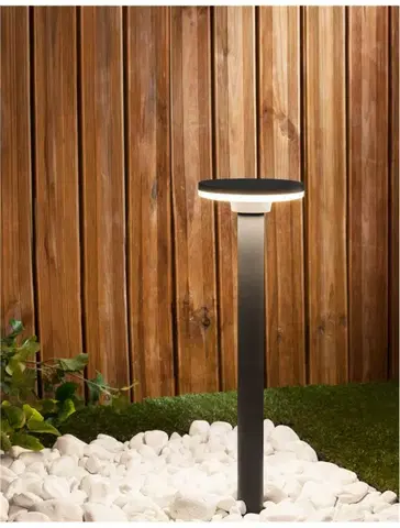 Stojací svítidla Nova Luce Zahradní lampa SUITE - 12 W, 480 lm, 3000 K, šedá NV 9207167