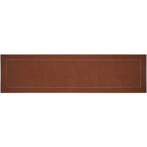 Ubrusy Trade Concept Běhoun Heda tmavě čokoládová, 33 x 130 cm