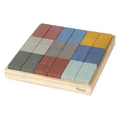 Hračky KINDSGUT - Dřevěné kostky barevné