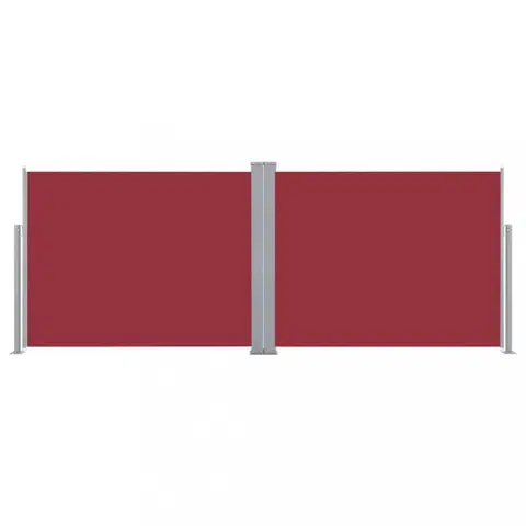 Markýzy Zatahovací boční markýza 140x1000 cm Dekorhome Červená