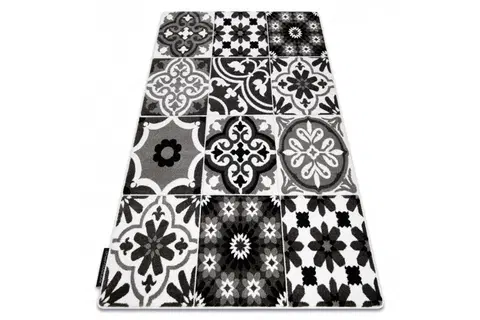 Koberce a koberečky Dywany Lusczow Kusový koberec ALTER Porto květiny šedý, velikost 240x330