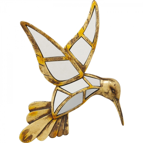 Dekorativní předměty KARE Design Dekorace na zeď Hummingbird Zrcadlo