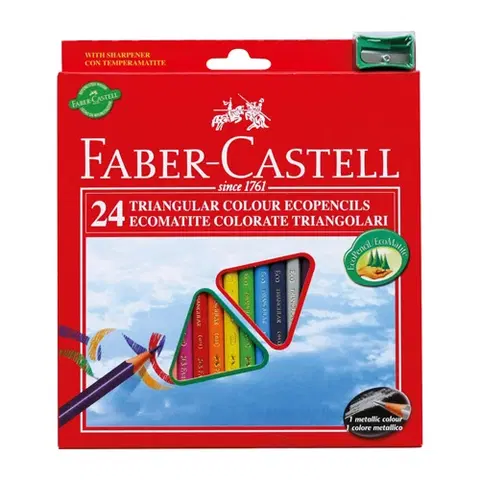 Hračky FABER CASTELL - Pastelky set 24 barev