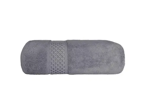 Ručníky Faro Bavlněný ručník Rete 70x140 cm tmavě šedý