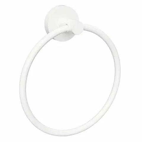 Koupelnový nábytek Sapho XR411W X-Round White držák ručníků kruh, bílá