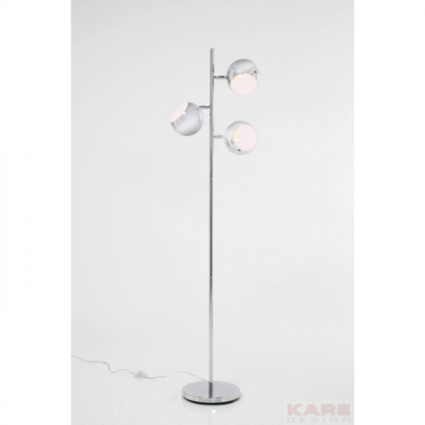 Moderní stojací lampy KARE Design Stojací lampa Calotta Chrome