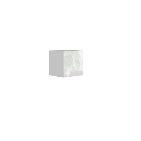 Regály a poličky Závěsná skříňka ANTOFALLA typ 1, bílá/bílý lesk
