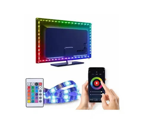 LED osvětlení  LED WiFi Smart RGB pásek pro TV - 4x50cm, USB - (WM58)