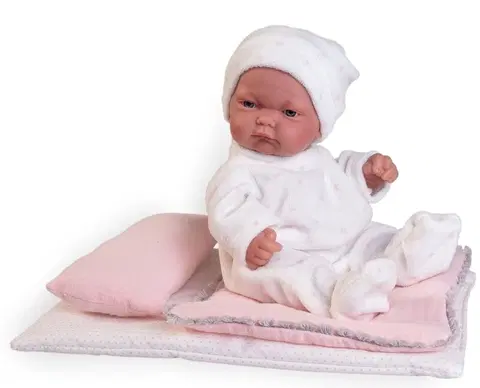 Hračky panenky ANTONIO JUAN - 84094 PITU - miminko s celovinylovým tělem - 26 cm