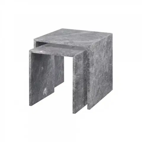 Konferenční stolky BLOMUS Odkládací stolek, set 2 ks VARU tundra grey
