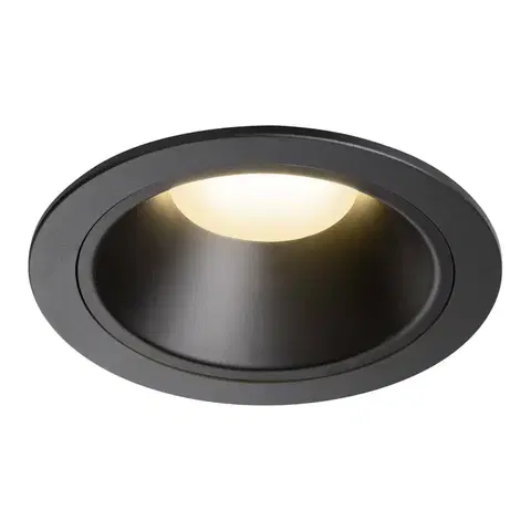LED podhledová svítidla SLV BIG WHITE NUMINOS DL XL vnitřní LED zápustné stropní svítidlo černá/černá 3000 K 55° 1004015