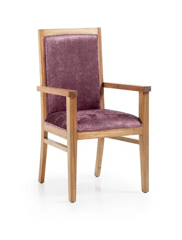 Luxusní jídelní židle Estila Luxusní elegantní židle s područkami čalouněná Merapi