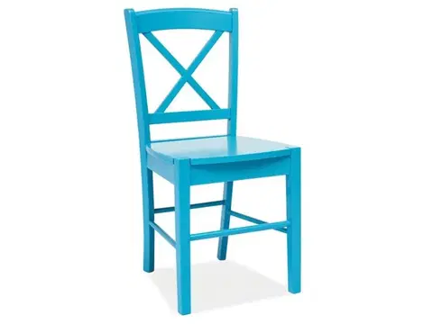 Židle Jídelní židle CD-56 Signal Modrá