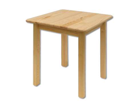 Jídelní stoly Čtvercový jídelní stůl GALWEY, 60x75x60 cm, masiv borovice, moření: …