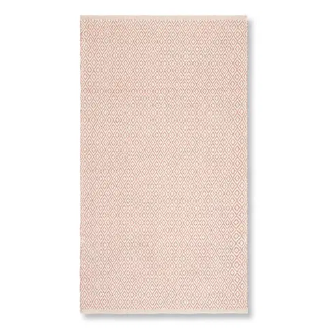 Hladce tkaný koberce Ručně Tkaný Koberec Carola 1, 60/120cm, Růžová