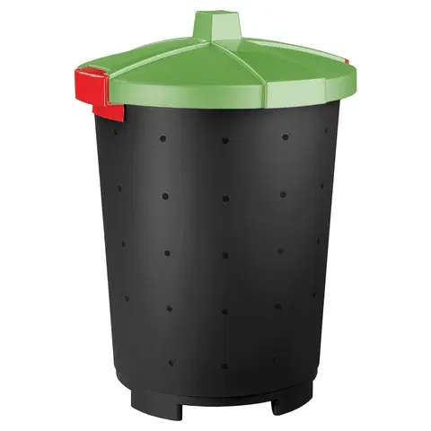 Odpadkové koše Plastový odpadkový koš Mattis 45 l, zelená