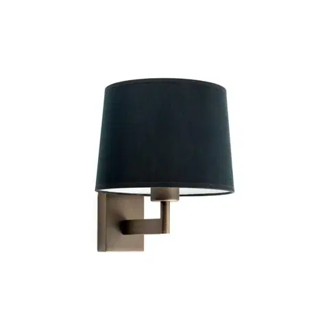 Nástěnná svítidla s látkovým stínítkem FARO ARTIS nástěnná lampa, bronzová/černá