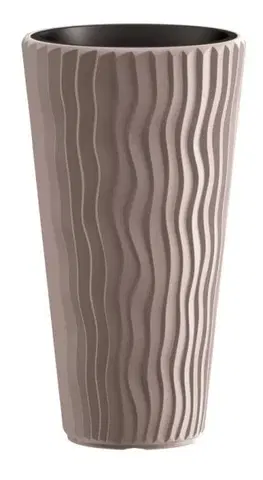Květináče a truhlíky Prosperplast Květináč Long Sandy mocca, varianta 29,7 cm