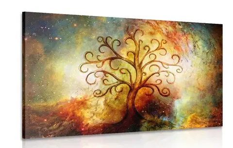 Obrazy Feng Shui Obraz strom života s abstrakcí vesmíru