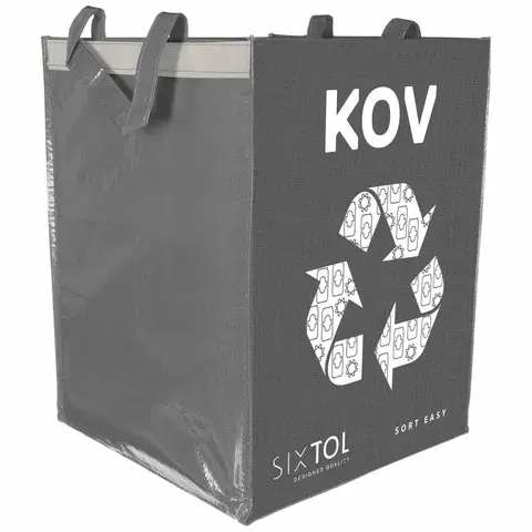 Odpadkové koše Sixtol Taška na tříděný odpad SORT EASY METAL, 36 l