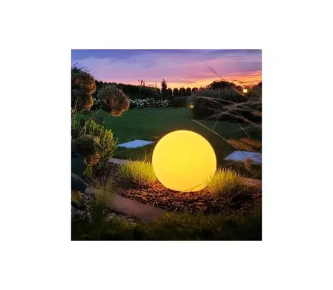 Zahradní lampy  LED RGB Stmívatelná venkovní lampa GLOBO 1xE27/8,5W/230V pr. 60 cm IP44 + DO 