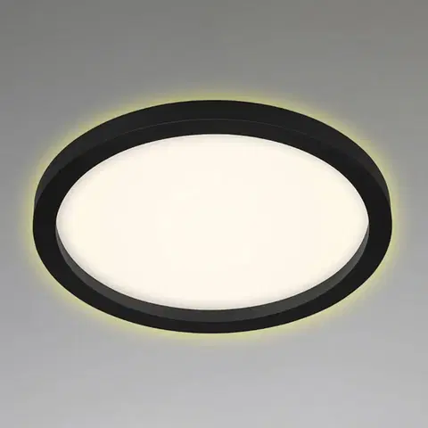Stropní svítidla Briloner LED stropní světlo 7361, Ø 29 cm, černá