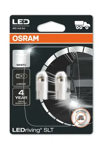 Autožárovky OSRAM LED W5W 24V 0.7W W2.1x9.5d LEDriving SLT White 6000K blistr NO ECE 2ks 2845DWP-02B