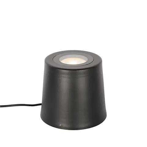 Venkovni stojaci lampy Moderní zahradní bodové svítidlo černé kulaté IP65 AR111 - Lennard