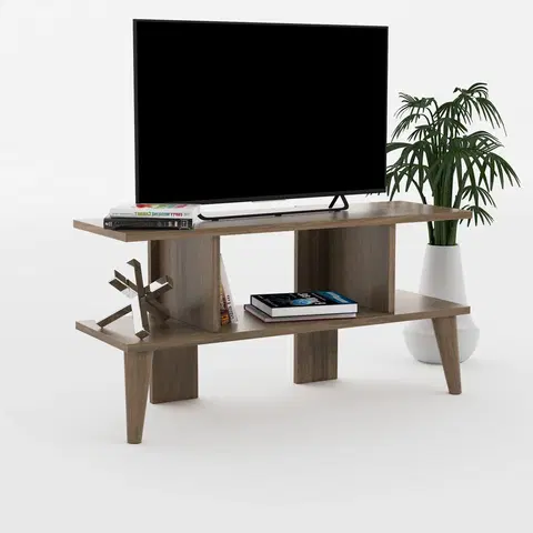 Obývací stěny a sestavy nábytku Televizní stolek LAGOMOOD ořech