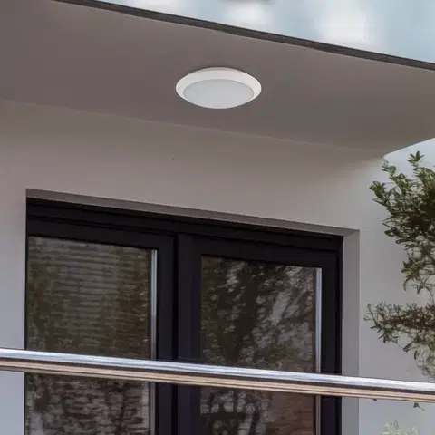 Venkovní stropní osvětlení Lindby LED venkovní stropní svítilna Naira bez senzoru