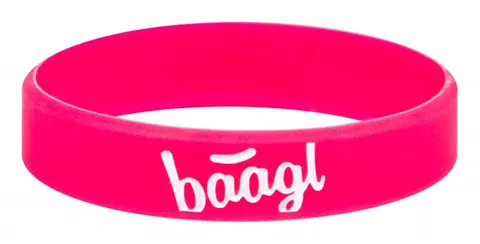 Hračky BAAGL - Svítící náramek Logo růžový