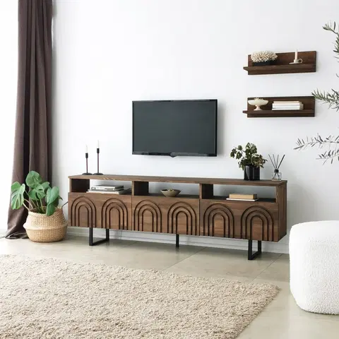 Obývací stěny a sestavy nábytku Televizní stěna HELEN ořech
