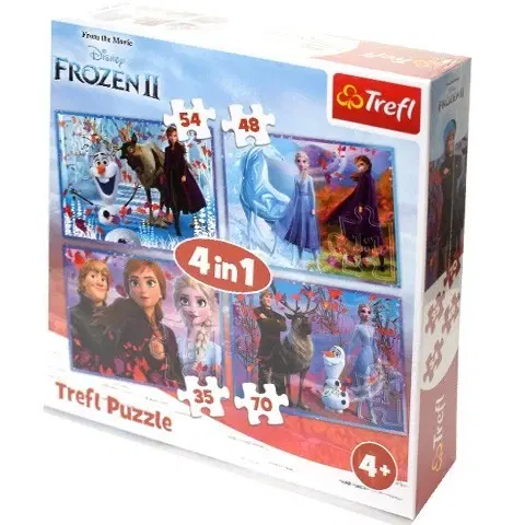 Hračky puzzle TREFL - Puzzle Frozen 2, 4v1