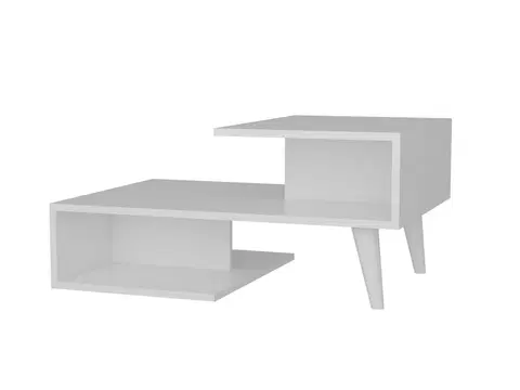Konferenční stolky Kalune Design Konferenční stolek Concetta bílý