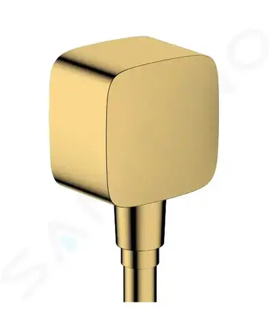 Koupelnové baterie HANSGROHE Fixfit Sprchové kolínko se zpětným ventilem, leštěný vzhled zlata 26457990