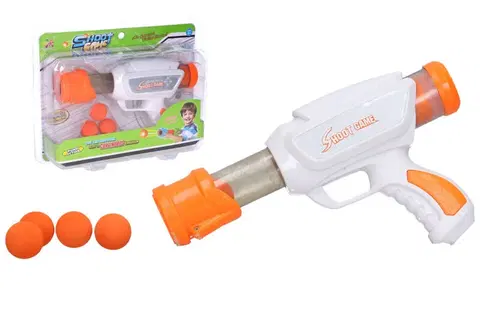 Hračky - zbraně WIKY - Puška s pěnovými míčky 23cm