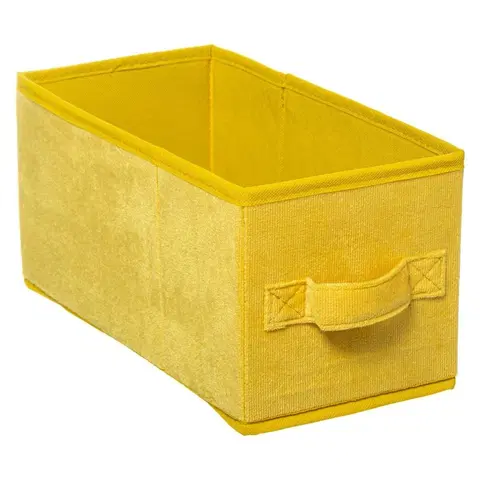 Úložné boxy DekorStyle Úložný Box Yellowday 15x31 cm žlutý