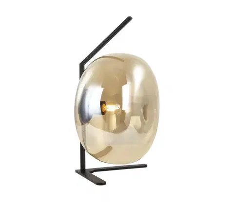 Lampy    108001 - Stolní lampa VESTA 1xE27/7W/230V béžová/černá 