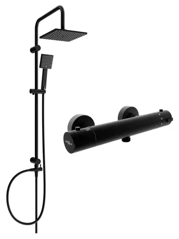 Sprchy a sprchové panely Sprchový set MEXEN Tord - termostatická sprchová baterie Kai černý