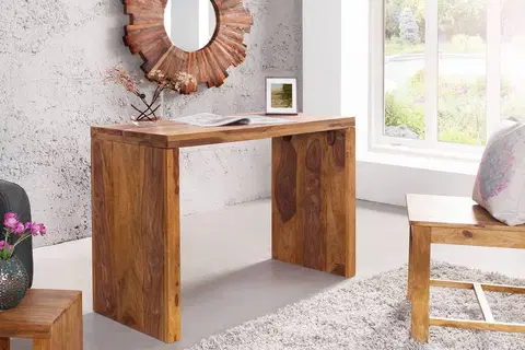 Psací stoly LuxD Psací stolek Timber Honey